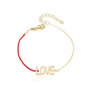 BRACELET LOVE (FIL ROUGE)